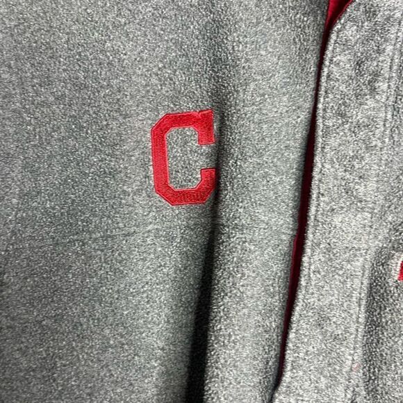 Cleveland guardians Columbia PFG fleece sweater men’s size small gray - Picture 5 of 9